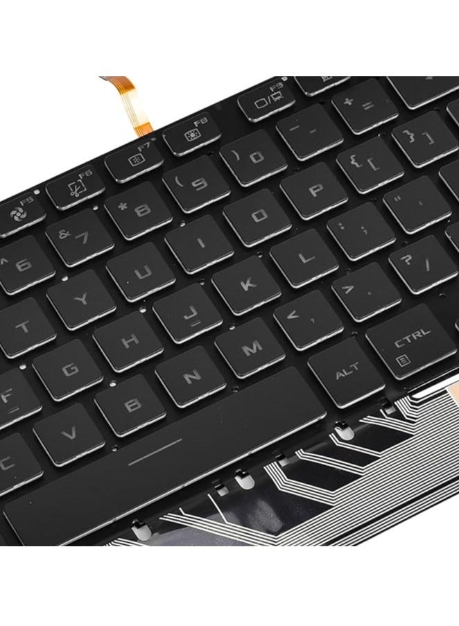 لوحة مفاتيح بديلة بإضاءة خلفية لأجهزة الكمبيوتر المحمولة من سلسلة TUF Dash F15 FX517 FX517ZM FX517ZR، وTUF F15 FX507 FX507ZC FX507ZE FX507ZM FX507ZR، وTUF A15 FA507 FA507R FA507RC FA507RE FA507RM FA507RR، وTUF F17 FX707 FX707VV، وTUF A17 FA707 FA707RC المزودة بإضاءة خلفية RGB (تخطيط أمريكي). - Image 3